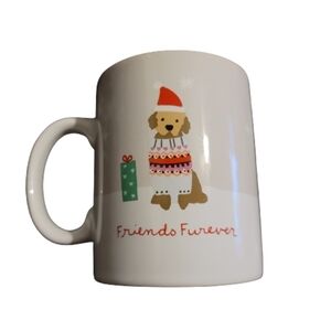 Celebrate It Christmas Holiday Coffee Mug Friends forever dog mug nwot